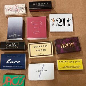 (12) RARE & High Desirable Modern NYC Matchbooks, Full  Unstruck